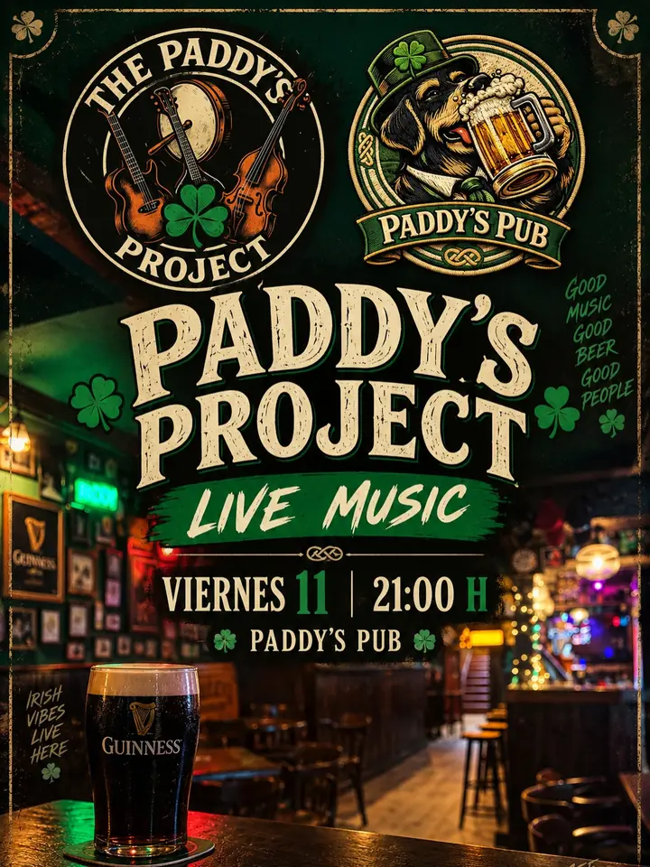 Cartel de The Paddy’s Project Live Music
